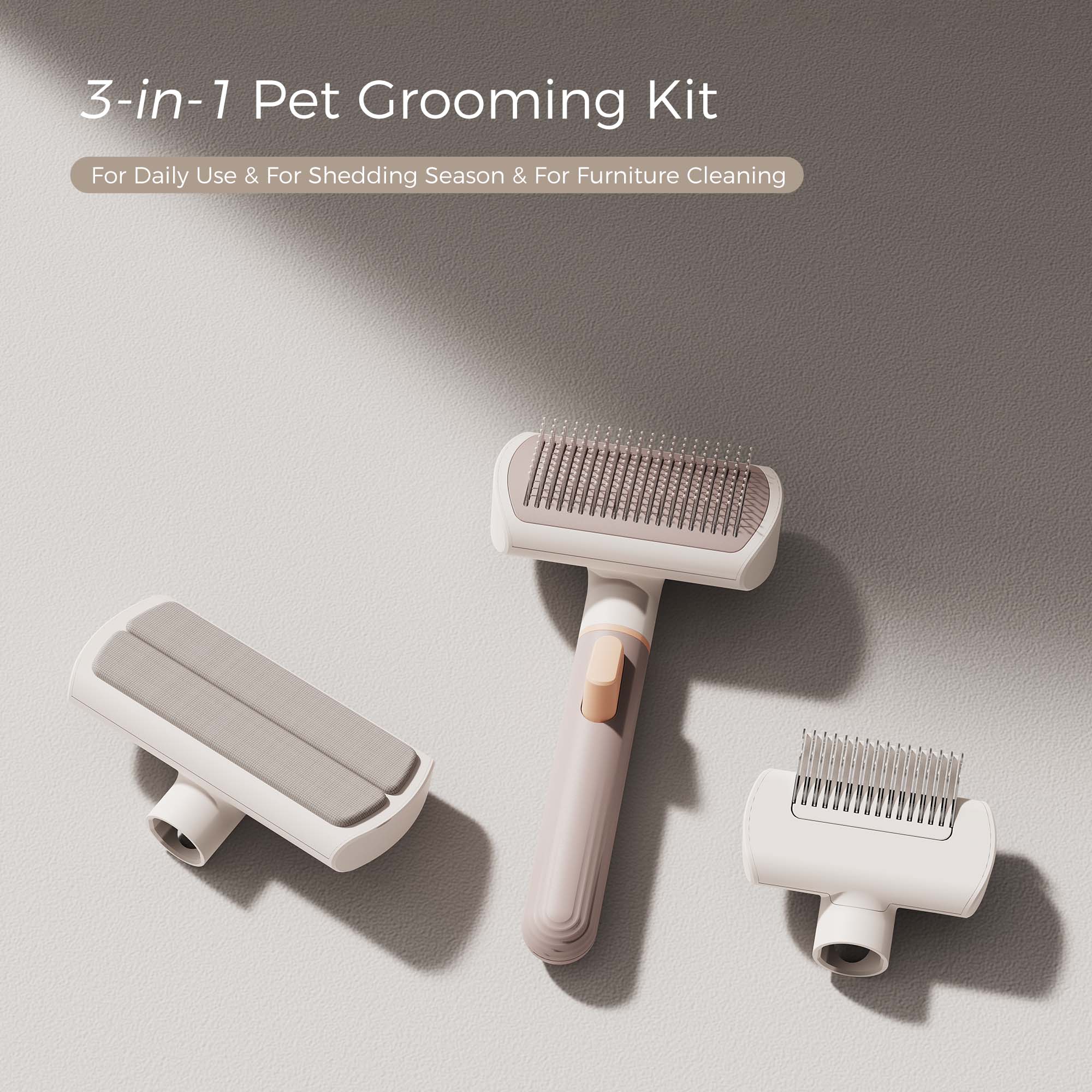 3-IN-1 Pet Grooming Kit