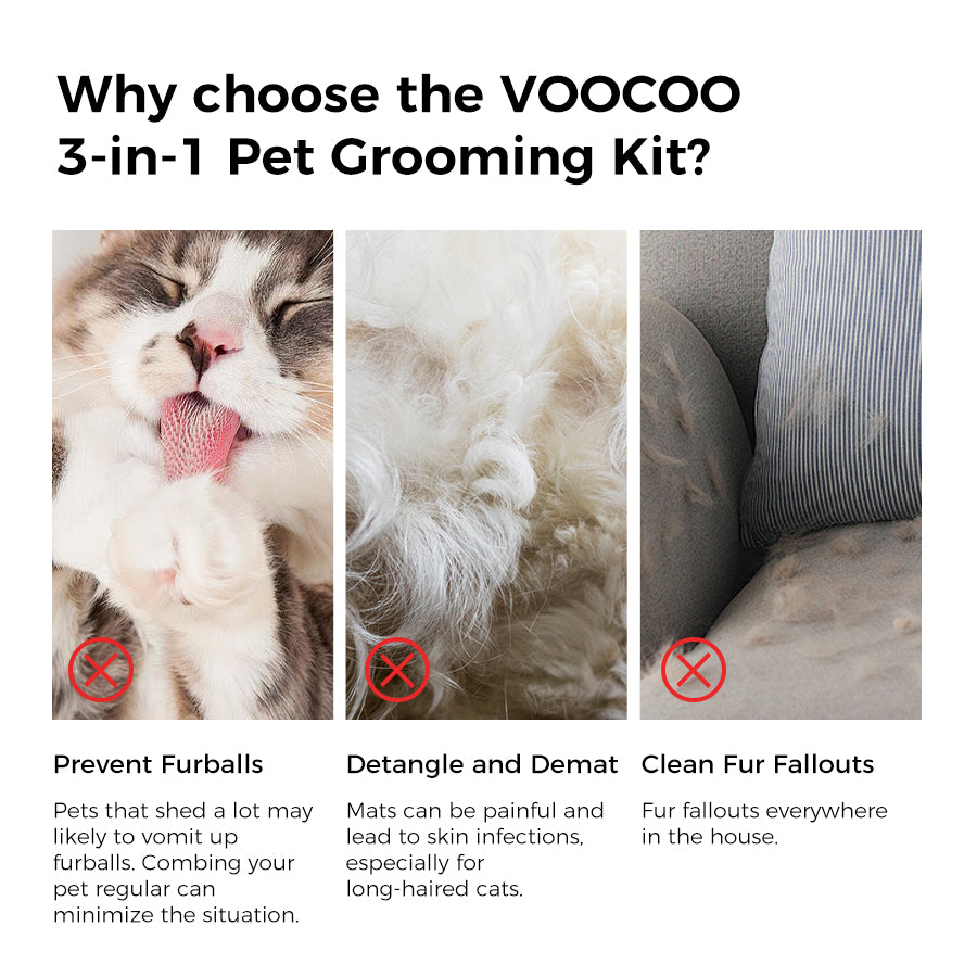 3-IN-1 Pet Grooming Kit