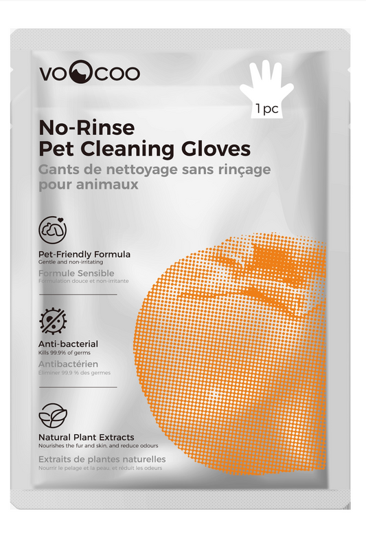 GENTLY CLEAN No-Rinse Pet Bath Gloves